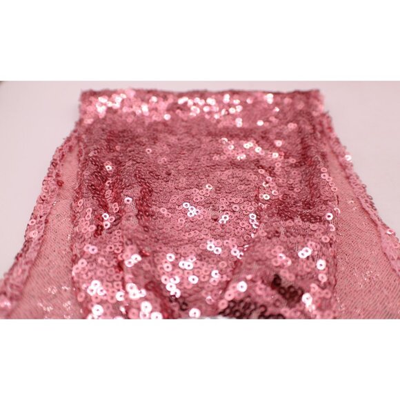 Lot 10 Pink Sequin Chair Sashes Rhinestone Buckles Parties Decor Wedding Events - Picture 5 of 10
